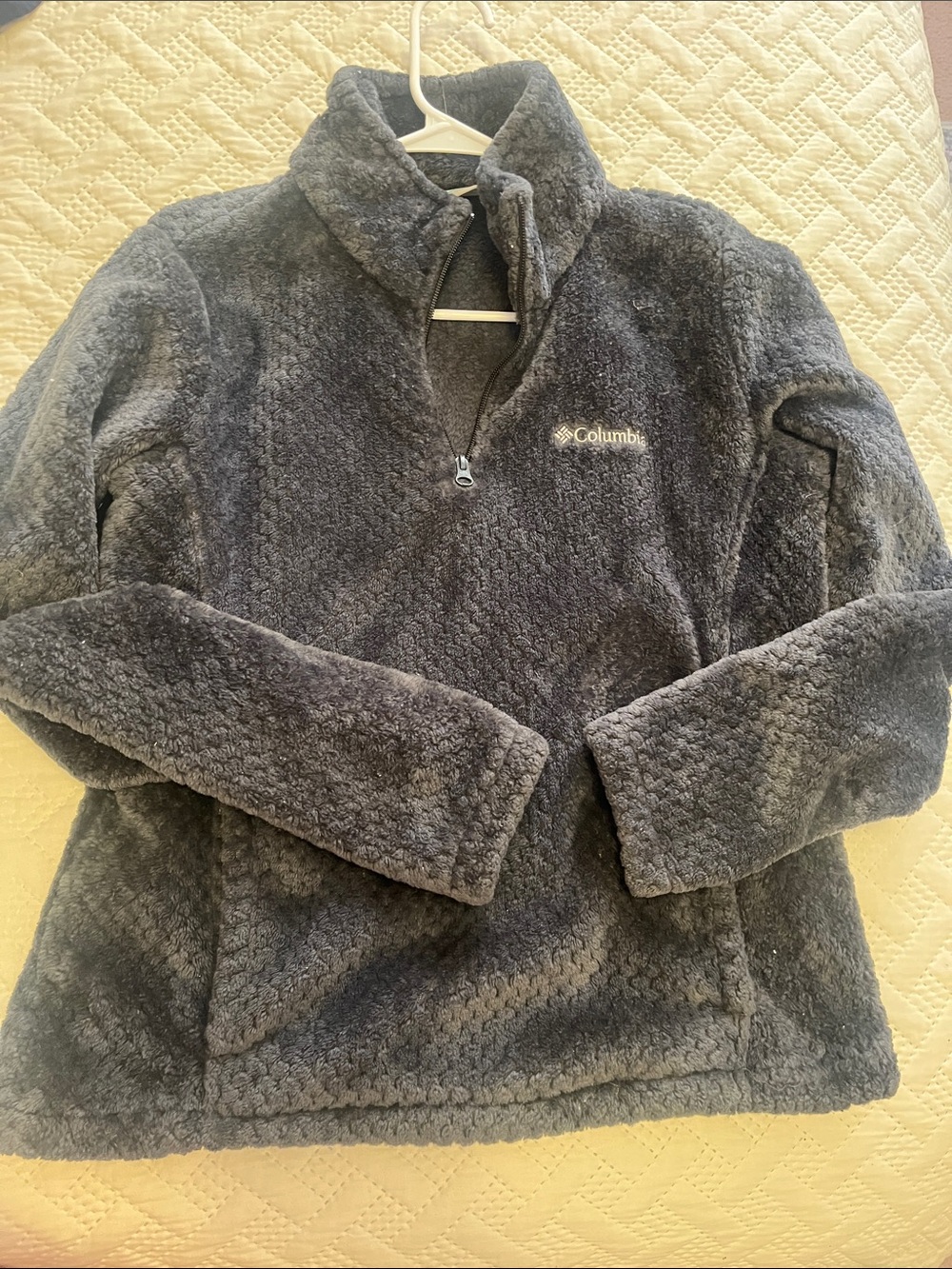 Columbia Dark Charcoal Plush Half-Zip Pullover